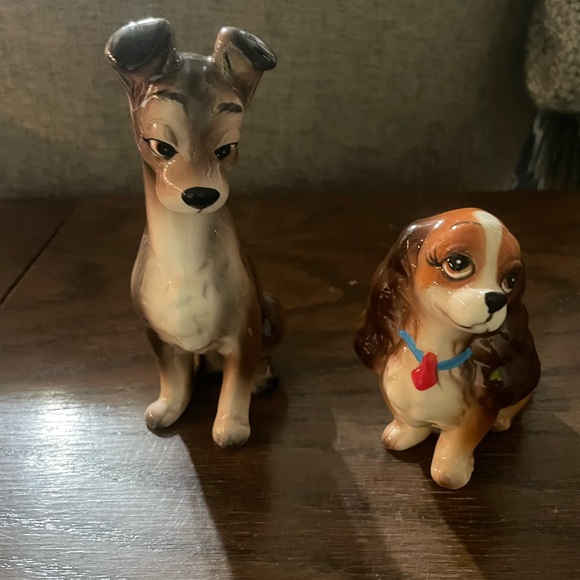 Disney Brown and White Lady and the Tramp Figurines - Picture 5 of 5